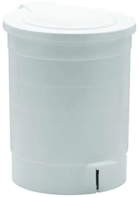 Κάδος Απορριμμάτων Με Πεντάλ Stadar 17-0154 23L Φ29cm 48cm White Gloria Plastic