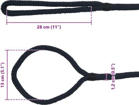 vidaXL Σχοινί Boat 12 mm 6 m Βασιλικό Μπλε Πολυεστέρας
