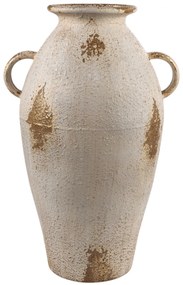Βάζο Μεταλλικό Μπεζ Αντικέ 28x23x28εκ. Zen Collection 25.17.51538