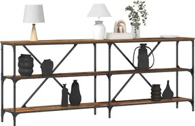 vidaXL Τραπέζι κονσόλας Παλιό ξύλο 200 x 30 x 75 εκ.