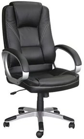 BF6950 Πολυθρόνα Γραφείου Διευθυντή, Pu Μαύρο  64x71x112/122cm ΕΟ278,1