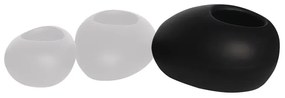 FLOWER POT-ROCK 56x43x29cm, Cement Απόχρωση Black  56x43x29cm [-Μαύρο-] [-Artificial Cement (Recyclable)-] Ε6320,C2