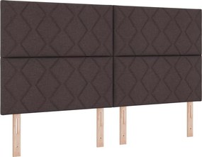 vidaXL Κεφαλάρι Σκούρο Καφέ 180 cm ύφασμα