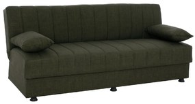 ΚΑΝΑΠΕΣ ΚΡΕΒΑΤΙ ANDRI ΤΡΙΘΕΣΙΟΣ DARK OLIVE HM3239.05 180x72x77 εκ.