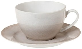Φλυτζάνι Τσαγιού Με Πιατάκι Venus 25.091.16 230ml White-Beige Cryspo Trio Πορσελάνη