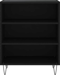 vidaXL Ραφιέρα Μαύρη 57 x 35 x 70 εκ. από Επεξεργασμένο Ξύλο
