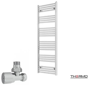 Thermo ALTO Θερμαινόμενη πετσετοκρεμάστρα από Mild Steel με υδραυλική λειτουργία, 150x50cm Chrome