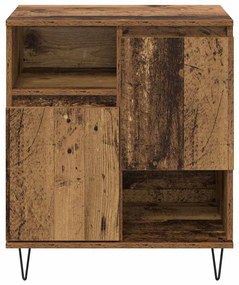 vidaXL Πλαϊνό γραφείο Παλιό ξύλο 60 x 35 x 70 cm