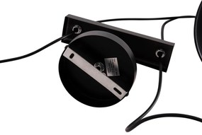 Κρεμαστό φωτιστικό οροφής BELL C7531.11 Δίφωτο Μέταλλο Μαύρο - Χάλκινο Ντουϊ Φ21,5x135Υεκ. 21.5x21.5x135 εκ.