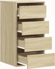 vidaXL Συρταριέρα Sonoma Δρυς 40x41x76 εκ. από Επεξεργ. Ξύλο