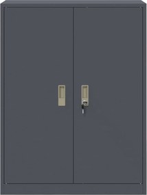 vidaXL Ντουλάπι αποθήκευσης Ανθρακί 80 x 40 x 105 εκ Ατσάλι
