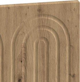 vidaXL Κεφαλάρι Τοίχου ALKMAAR Artisan Δρυς Επεξεργασμένο Ξύλο
