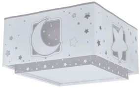 Παιδική Πλαφονιέρα Moonlight Gray 2xE27 15W Γκρι 63236E ANGO-63236E-Γκρι 63236E
