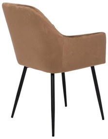 Πολυθρόνα Τραπεζαρίας 23162 Fylliana Καφέ 60x60x87 εκ. 2αδα