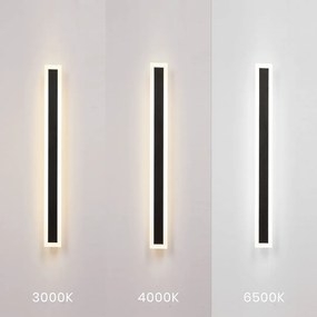 LED Απλίκα Εξωτερικού Χώρου Wow 100cm 25W 3-CCT Μαύρο