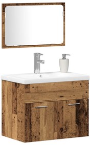 vidaXL Σετ Άλλο 2 pcs Ξύλινο Καφέ 61 x 39 x 18 εκ Σύνθετο ξύλο