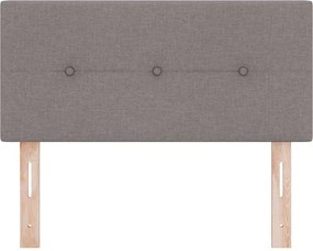 vidaXL LED κεφαλάρι με φώτα λωρίδας LED Taupe 80 cm Πολυεστέρας