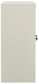 vidaXL Ντουλάπα Γραφείου 90 x 40 x 90 εκ. Ανοιχτό Γκρι Ατσάλινη