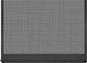 vidaXL Ανοιγόμενη Οθόνη Εντόμων Ανθρακί και Μαύρο 100 x 215 cm