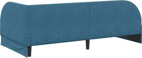 vidaXL Κρεβάτι Γωνίας Μπλε 100 x 200 cm Βελούδο
