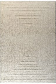 Σετ Χαλιά Κρεβατοκάμαρας 3Τμχ. Queen 72970-060 White-Cream Merinos ΣΕΤ (2 67x150 & 67x230) Pet