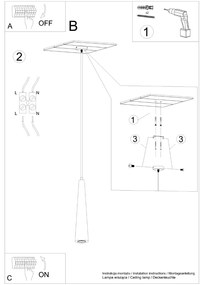 Κρεμαστό φωτιστικό Sula 1,ξύλο,1xGU10/40w