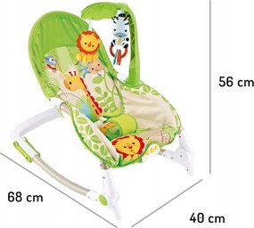 Bouncer rocker cradle with vibrations music ECOTOYS