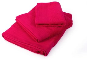 Πετσέτα Σετ 3τμχ Πενιέ Red DimCol Σετ Πετσέτες 100% Cotton