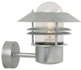 Φωτιστικό Τοίχου Blokhus Up 25011031 25x23cm 1xE27 60W IP54 Steel Nordlux Metal, Glass