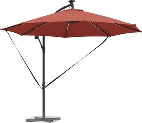 vidaXL Ομπρέλα ηλίου 294 x 294 x 248 cm Πολυεστέρας και Αλουμίνιο
