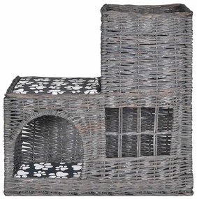 Γατόδεντρο/Σπίτι/ Κρεβάτι/Κάστρο/Ονυχοδρόμιο + Μαξιλάρι από Ξύλο Ιτιάς