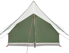 vidaXL Οικογενειακή Σκηνή Πράσινο και Λευκό 220 x 220 x 184 εκ