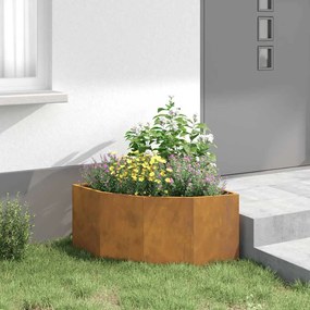 vidaXL Γωνιακό Ροδόδεντρο Σκ rusty 60 x 60 x 35 cm