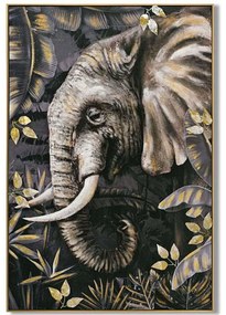 Πίνακας Καμβάς Elephant 108-224-057 82x5x122cm Multi Κάθετοι Πλαστικό,Καμβάς