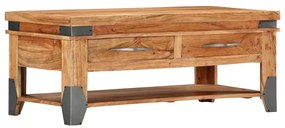 vidaXL Τραπεζάκι Σαλονιού 110 x 52 x 45 εκ. από Μασίφ Ξύλο Ακακίας