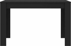 vidaXL Τραπεζαρία Μαύρη 120 x 60 x 76 εκ. από Επεξ. Ξύλο