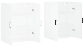 vidaXL Ντουλάπια Τοίχου 2 τεμ. Λευκά 69,5 x 34 x 90 εκ.
