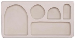ΡΑΦΙ ΤΟΙΧΟΥ ΣΕΙΡΑ SANTORINI  MDF ΣΕ ΥΠΟΛΕΥΚΟ 120x18x60Υεκ.