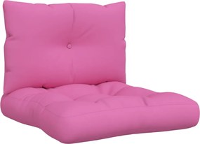 vidaXL Μαξιλάρια Παλέτας 2 τεμ. Ροζ από Ύφασμα Oxford