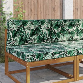 vidaXL Μαξιλάρι Καναπέ Εξωτερικού Χώρου 2 pcs Σχέδιο Φύλλου