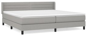 ΚΡΕΒΑΤΙ BOXSPRING ΜΕ ΣΤΡΩΜΑ ΑΝΟΙΧΤΟ ΓΚΡΙ 200X200 ΕΚ. ΥΦΑΣΜΑΤΙΝΟ 3129817