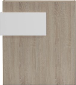 ΓΡΑΦΕΙΟ ΥΠΟΔΟΧΗΣ (RECEPTION) GAND HM2154.01 ΜΕΛΑΜΙΝΗ SONAMA/ΛΕΥΚΟ 95.5x40x110Υεκ