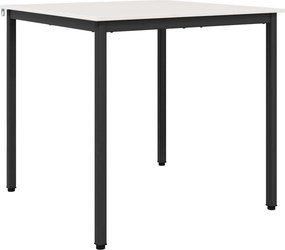 vidaXL Τραπεζαρία Λευκό 80 x 80 x 75 cm Στερεά ξυλεία πεύκου