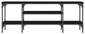 vidaXL Έπιπλο Τηλεόρασης Μαύρο 121 x 35 x 45 εκ. Επεξεργ. Ξύλο/Σίδερο