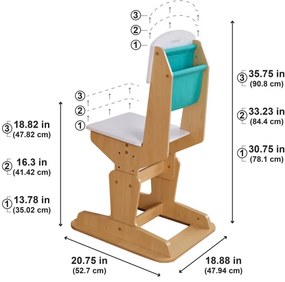 Παιδικό Γραφείο Kidkraft Grow Together Pocket Adjustable