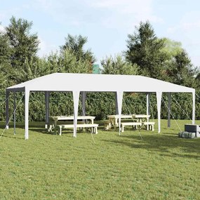 vidaXL Σκηνή Πάρτυ Λευκό 800 x 400 x 266 εκ Πολυαιθυλένιο και Ατσάλι