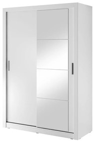 Ντουλάπα Fresno 103, Άσπρο, 215x150x60cm, Πόρτες ντουλάπας: Ολίσθηση