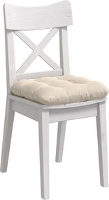 vidaXL Μαξιλάρια καθισμάτων 4 pcs Μπεζ 40 x 40 cm Ύφασμα Μικροΐνας