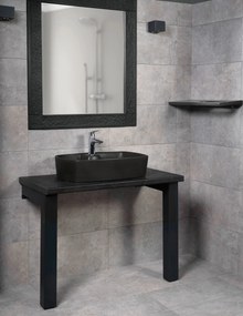 Amorgos Black Matt 60x43 - Επιτραπέζιος νιπτήρας