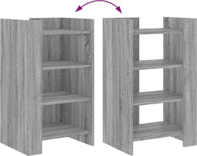 vidaXL Ραφιέρα Γκρι Sonoma 45x35x75 εκ. από Επεξεργασμένο Ξύλο